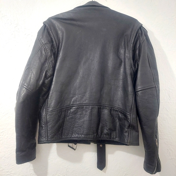 Serious Fkn Moto Jacket - Heavy Real Leather Motorcycle Armor - Picture 2 of 5